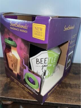Beetle Juice Scent Sationals Fragrance Warmer NIB Approx 6x4”